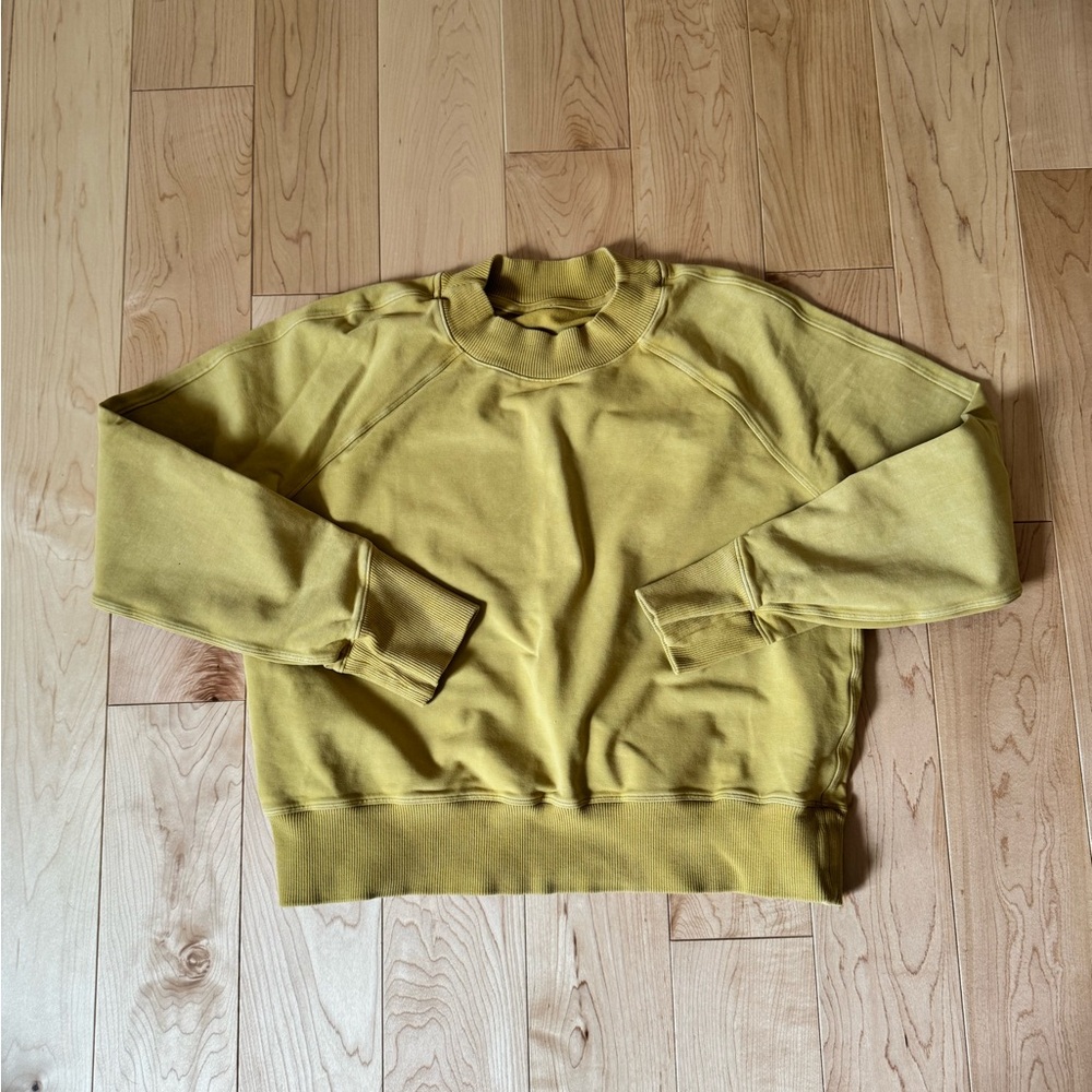 lululemon athletica Washed Yellow Sweatshirt